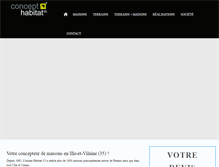 Tablet Screenshot of concepthabitat35.com